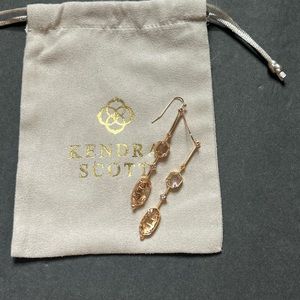 Kendra Scott Rose Gold drop earring